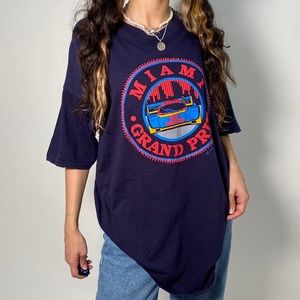 Vintage 1989 Miami Grand Prix Race Car Tee 🏎